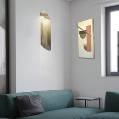 Indoor Decoration Wall Light Aluminum Chain Tassel Wall Sconce - YhLamps