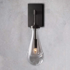 Raindrop Sconce MattBlack - YhLamps