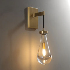 Raindrop Sconce VintageBrass - YhLamps