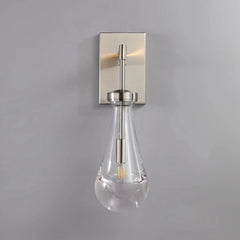 Raindrop Sconce Satin Nickel - YhLamps