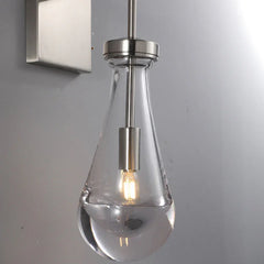 Raindrop Sconce Satin Nickel - YhLamps