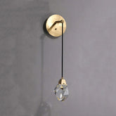 Aurelia Modern Faceted Crystal Wall Sconce - YhLamps