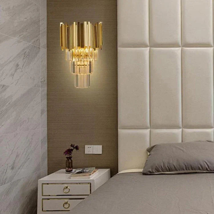 Candice Gold Plated Wall Sconce - YhLamps