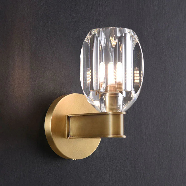Constantine Crystal Sconce Brass - YhLamps