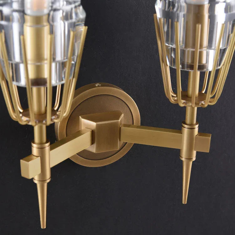 Delia Crystal Double Sconce - YhLamps