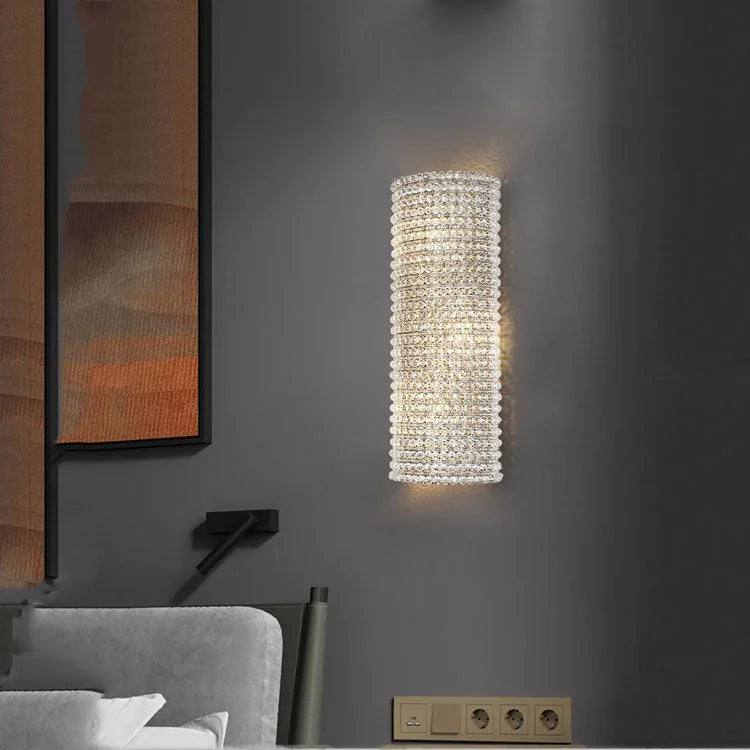 Luxury Crystal Clear Wall Sconce - YhLamps