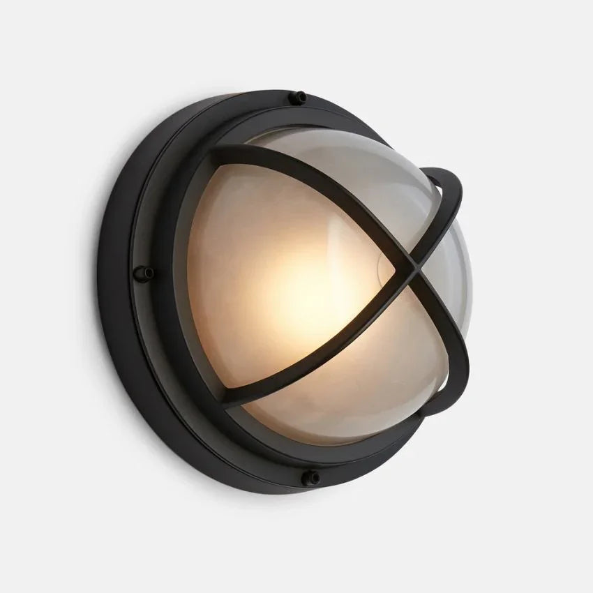 9 Seabeck Dome Cage Round Bulkhead Sconce - YhLamps