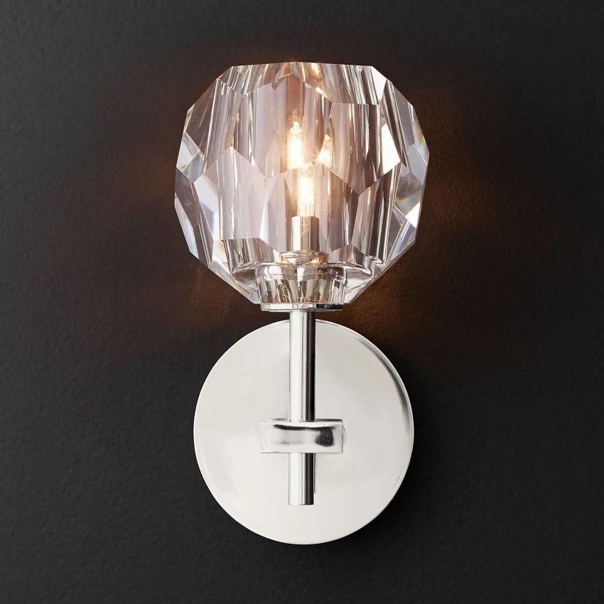 Belle De Crystal Ball Wall Sconce - YhLamps