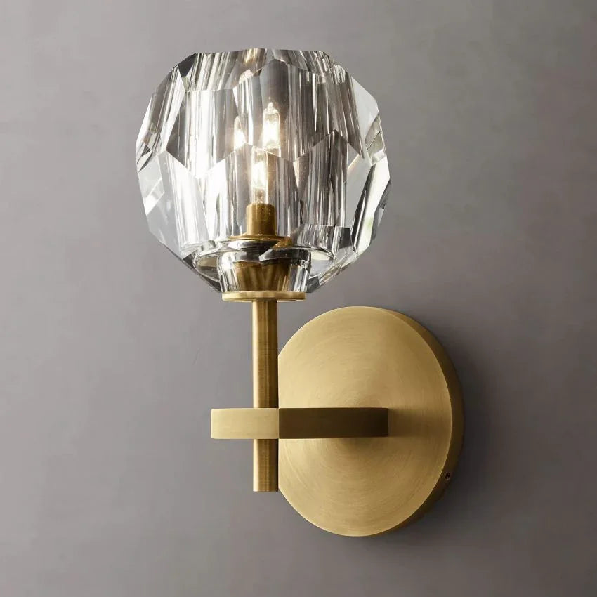 Belle De Crystal Ball Wall Sconce - YhLamps