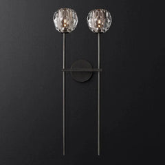 Belle De Crystal Grand Double Sconce - YhLamps