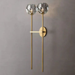 Belle De Crystal Grand Double Sconce - YhLamps