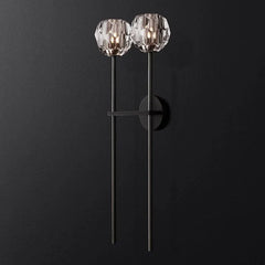 Belle De Crystal Grand Double Sconce - YhLamps