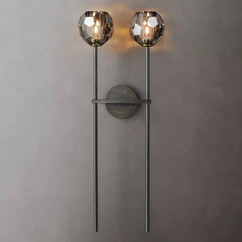 Belle De Crystal Grand Double Sconce - YhLamps