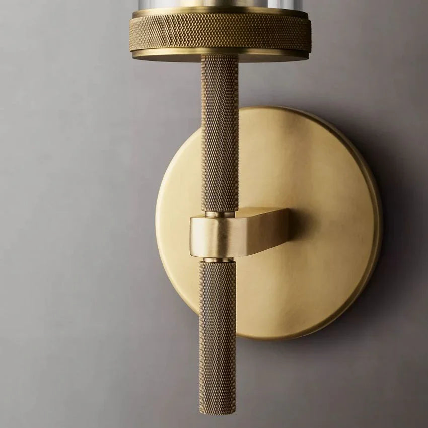Lambert Knurled Grand Sconce - YhLamps