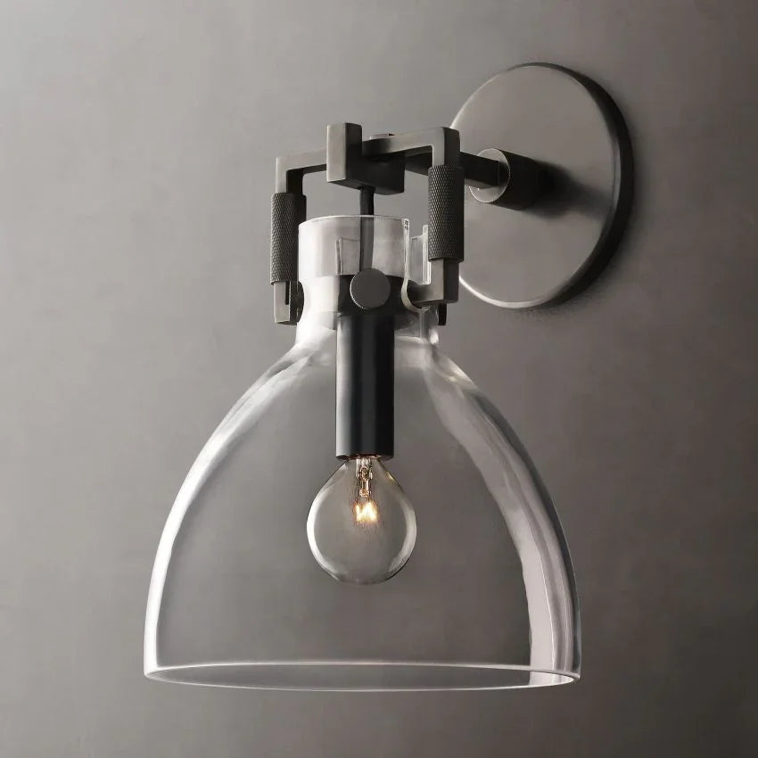 Machinist Glass Cloche Sconce 8 - YhLamps