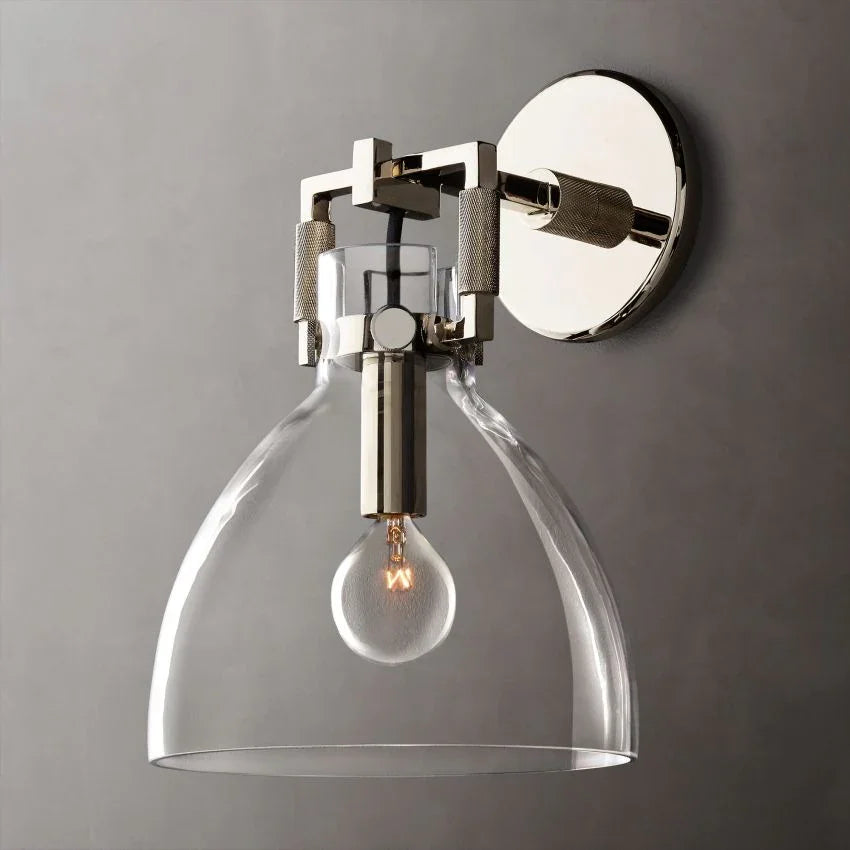 Machinist Glass Cloche Sconce 8 - YhLamps
