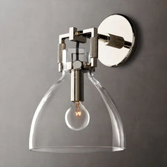 Machinist Glass Cloche Sconce 8 - YhLamps