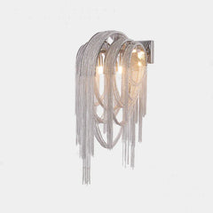 Sophia Modern Aluminum Chain Tassel Wall Sconce - YhLamps