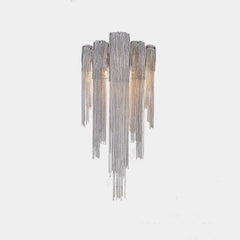 Sophia Modern Aluminum Chain Tassel Wall Sconce - YhLamps