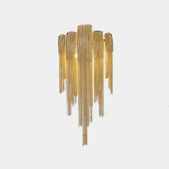 Sophia Modern Aluminum Chain Tassel Wall Sconce - YhLamps