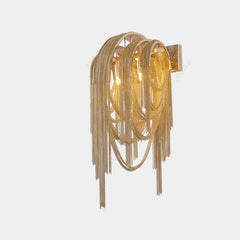 Sophia Modern Aluminum Chain Tassel Wall Sconce - YhLamps