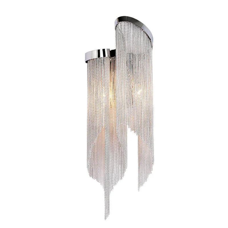 Fiona Aluminum Chain Tassel Wall Sconce - YhLamps