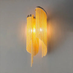 Fiona Aluminum Chain Tassel Wall Sconce - YhLamps