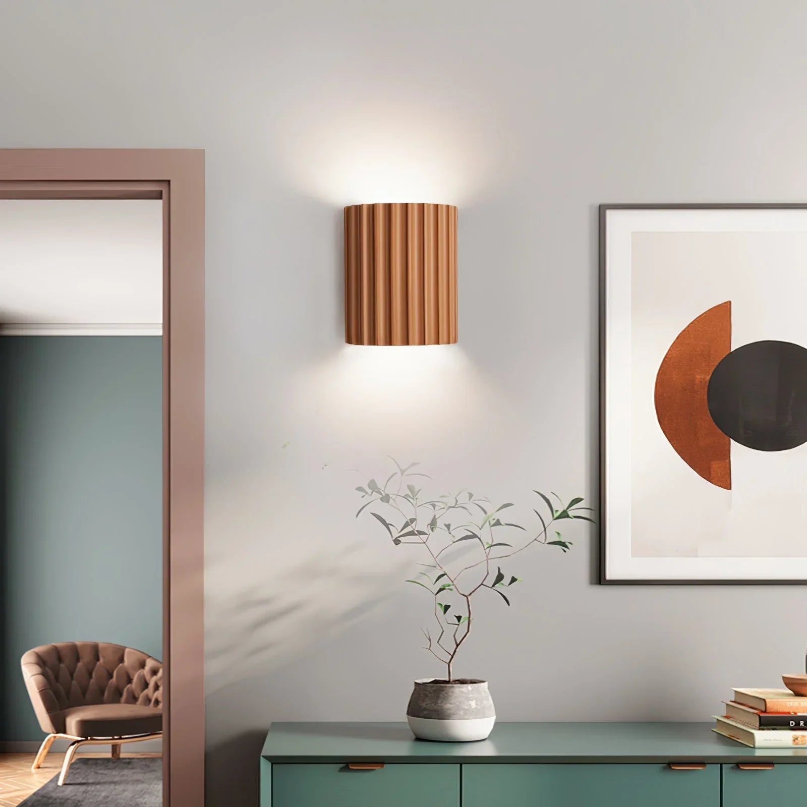 Fluted Resin Wall Lamp - YhLamps