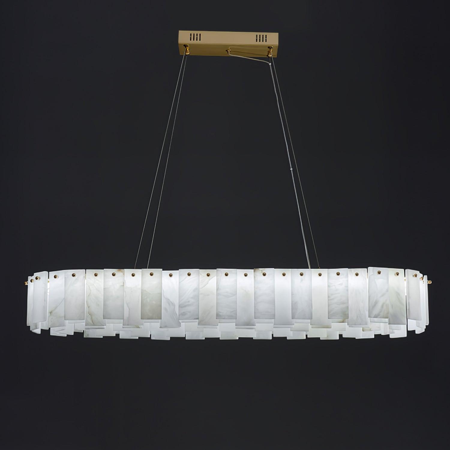 Celestial Alabaster Round Chandelier - YhLamps