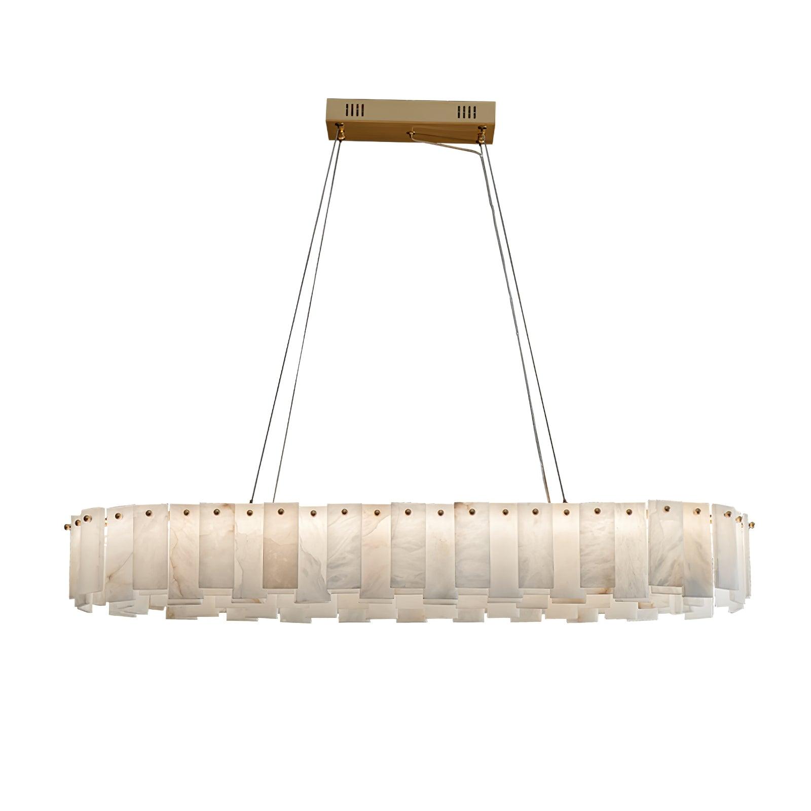 Celestial Alabaster Round Chandelier - YhLamps