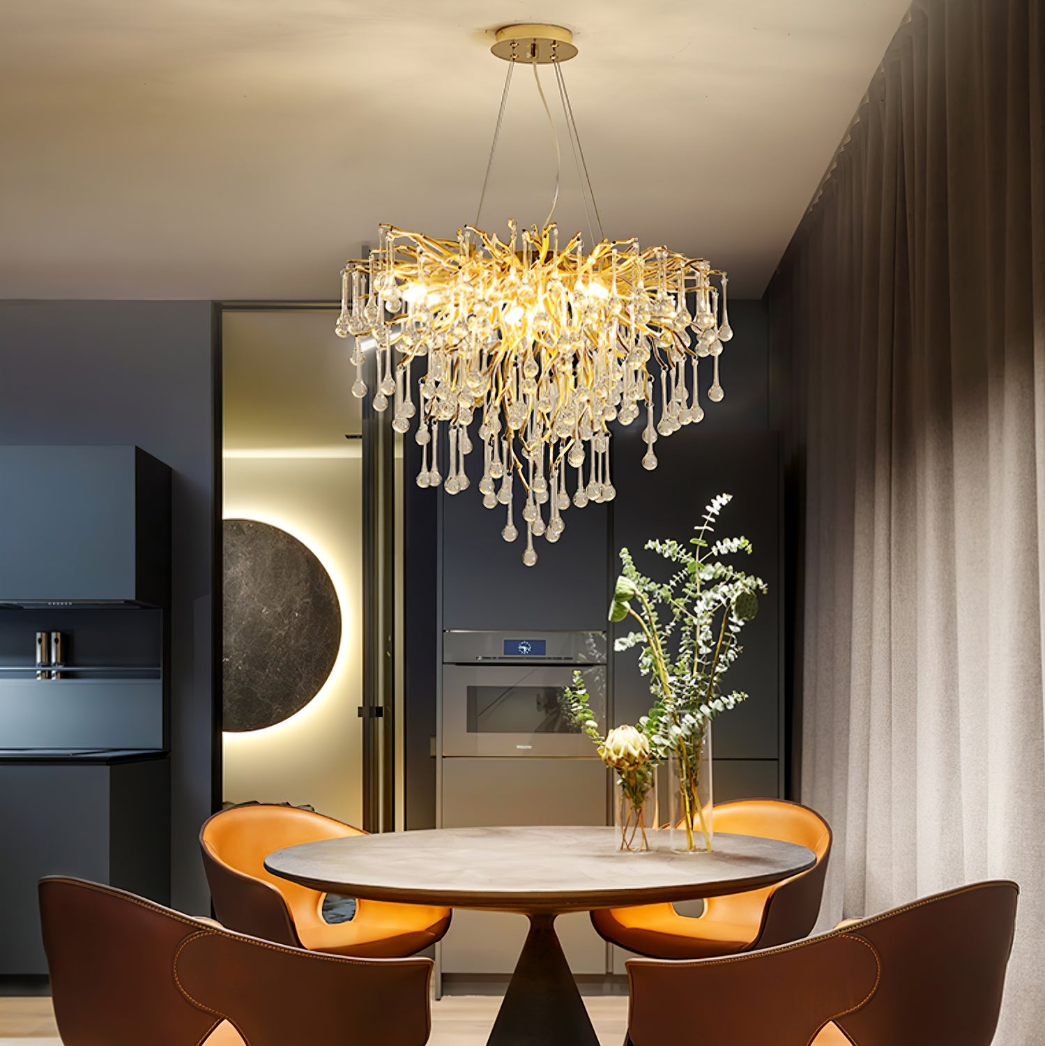 Teardrop Crystal Chandelier - YhLamps