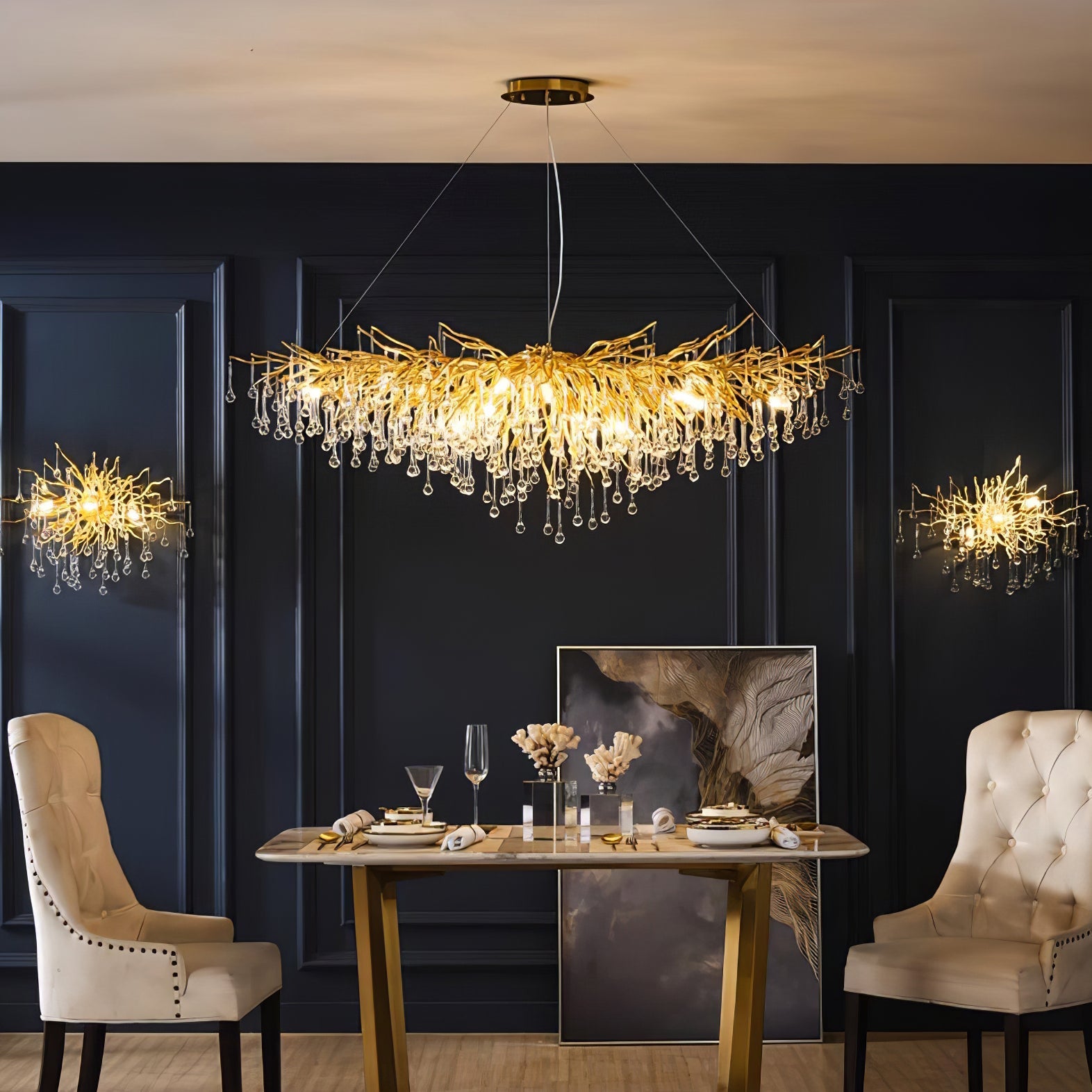 Teardrop Crystal Chandelier - YhLamps