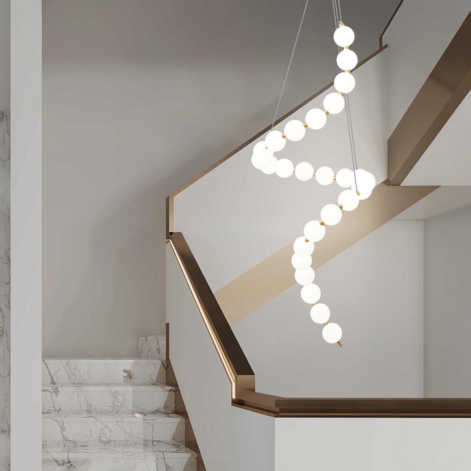 Acrylic Pearl Necklace Chandelier - YhLamps