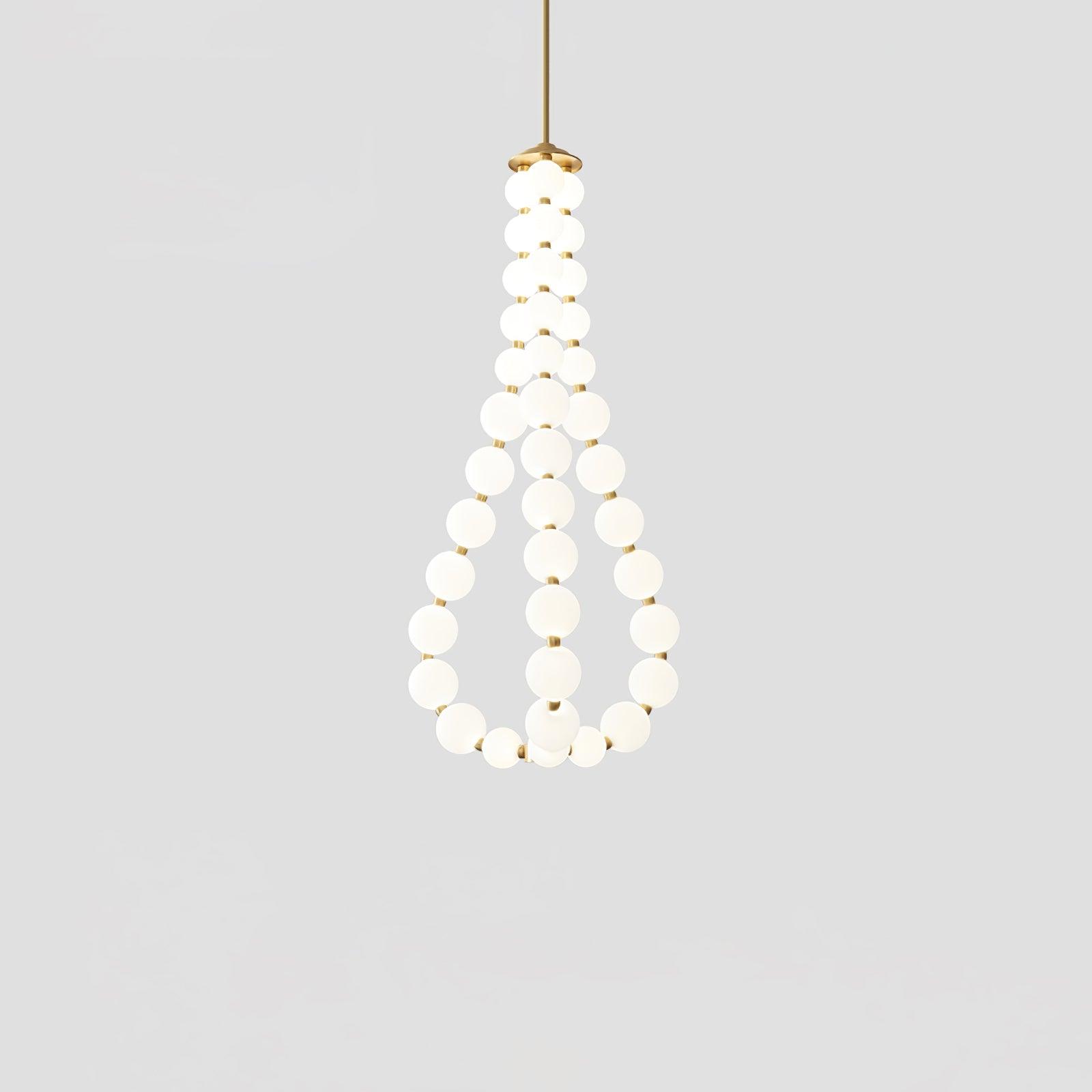 Acrylic Pearl Necklace Chandelier - YhLamps