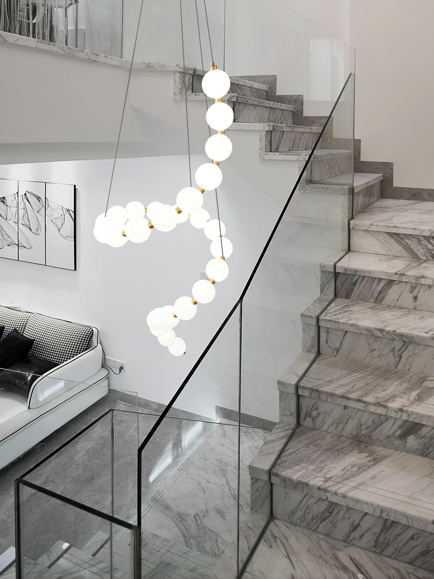 Acrylic Pearl Necklace Chandelier - YhLamps