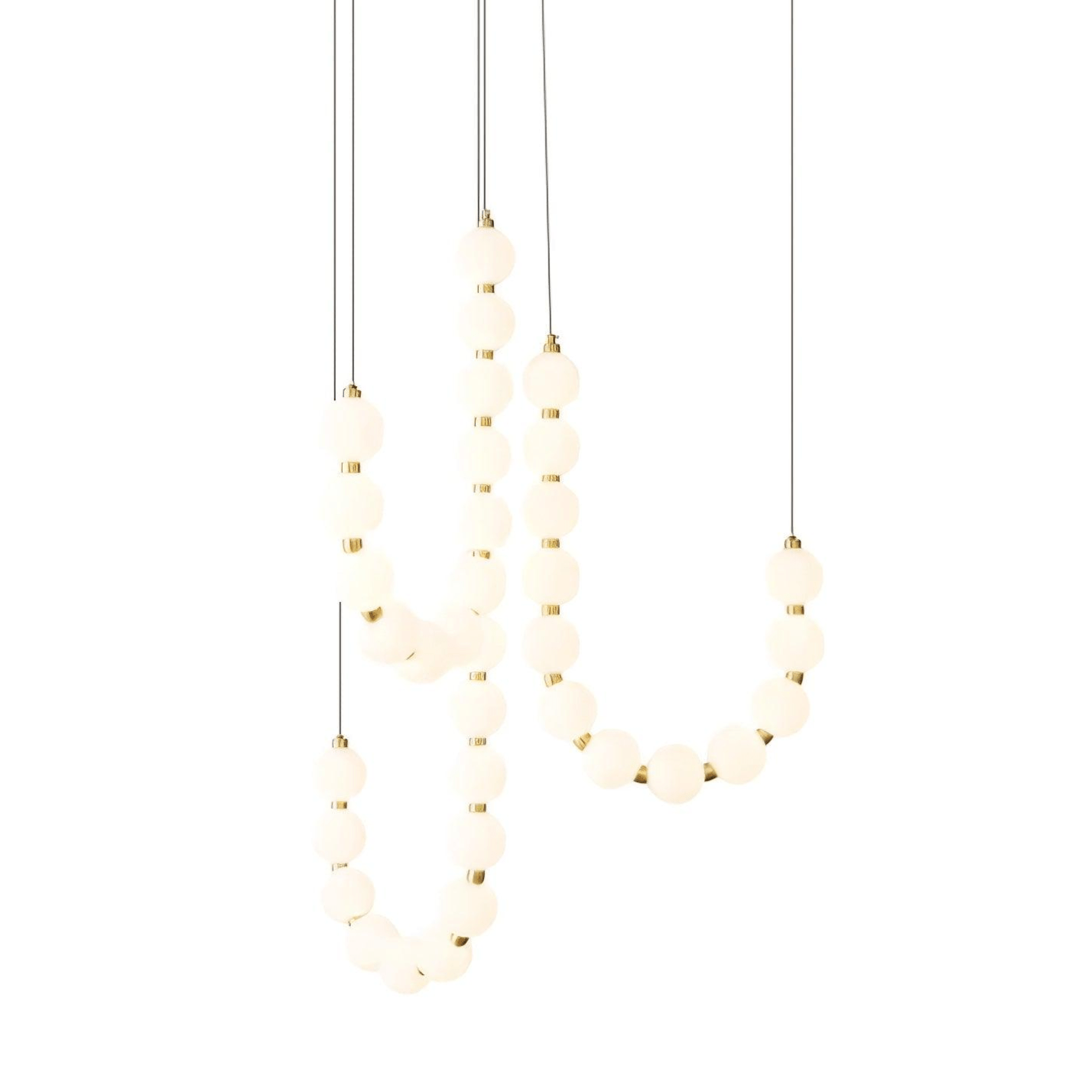 Acrylic Pearl Necklace Chandelier - YhLamps