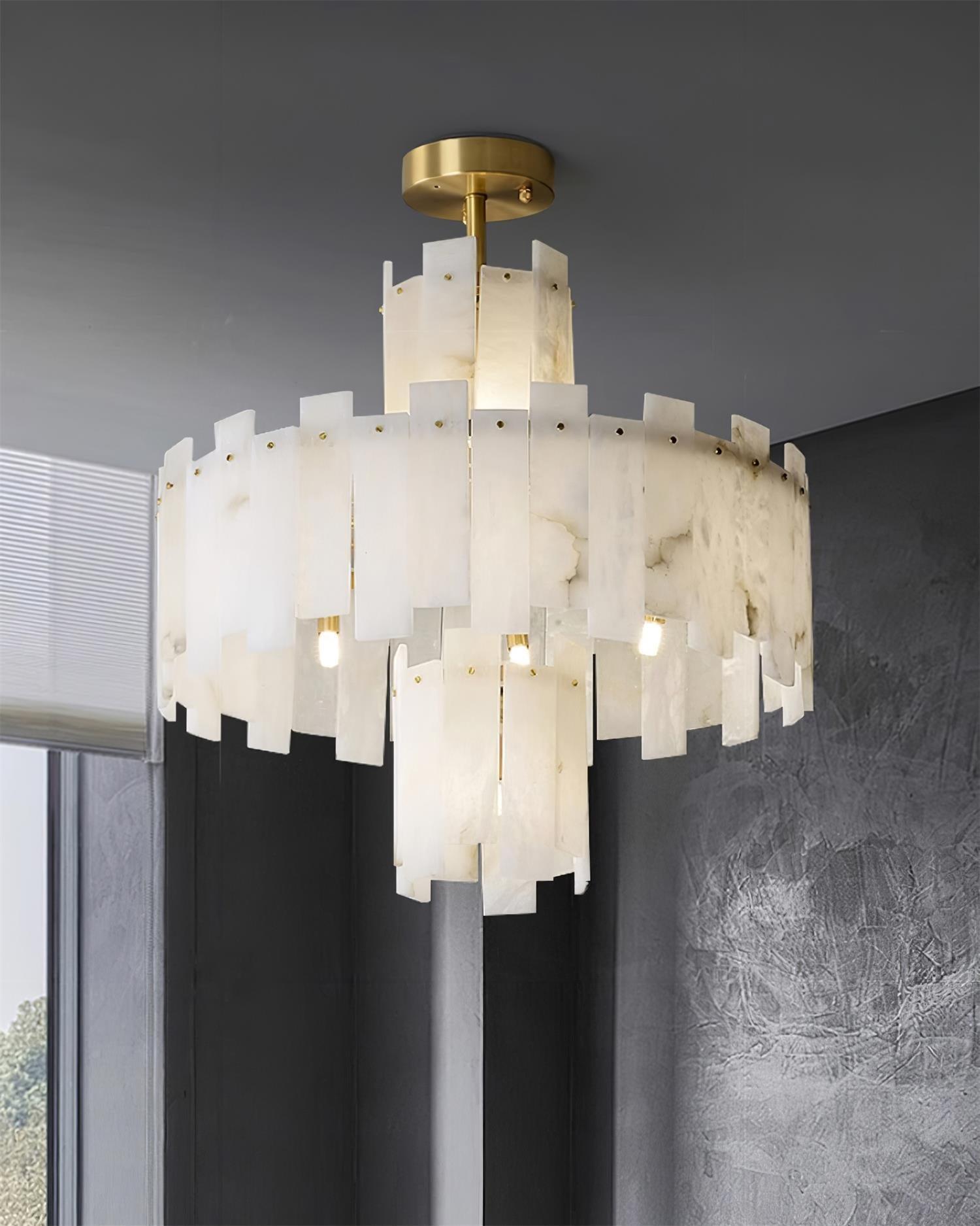 Regina Alabaster Chandelier - YhLamps