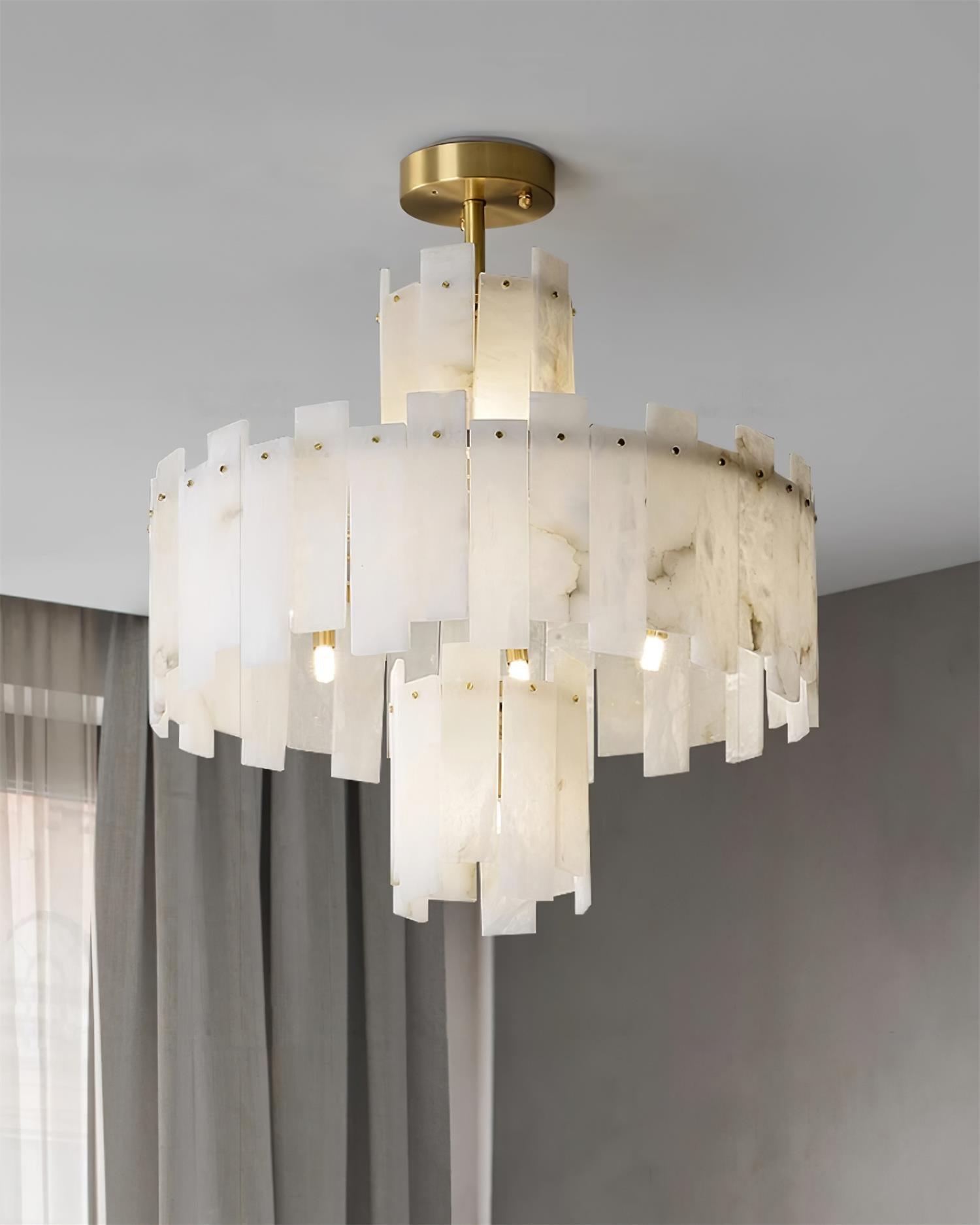 Regina Alabaster Chandelier - YhLamps