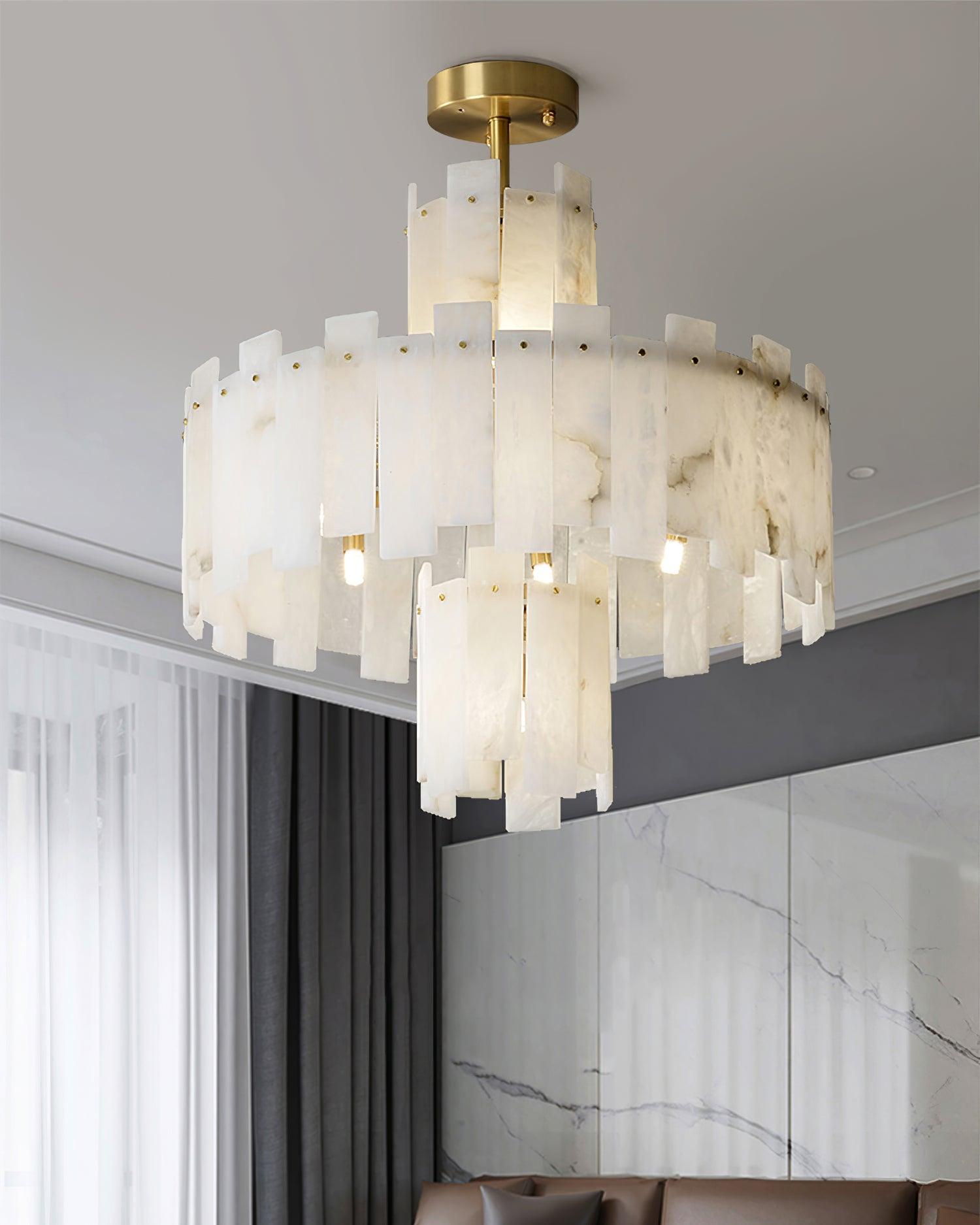 Regina Alabaster Chandelier - YhLamps
