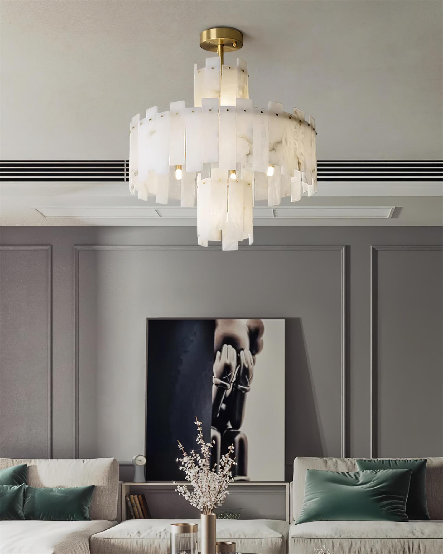 Regina Alabaster Chandelier - YhLamps