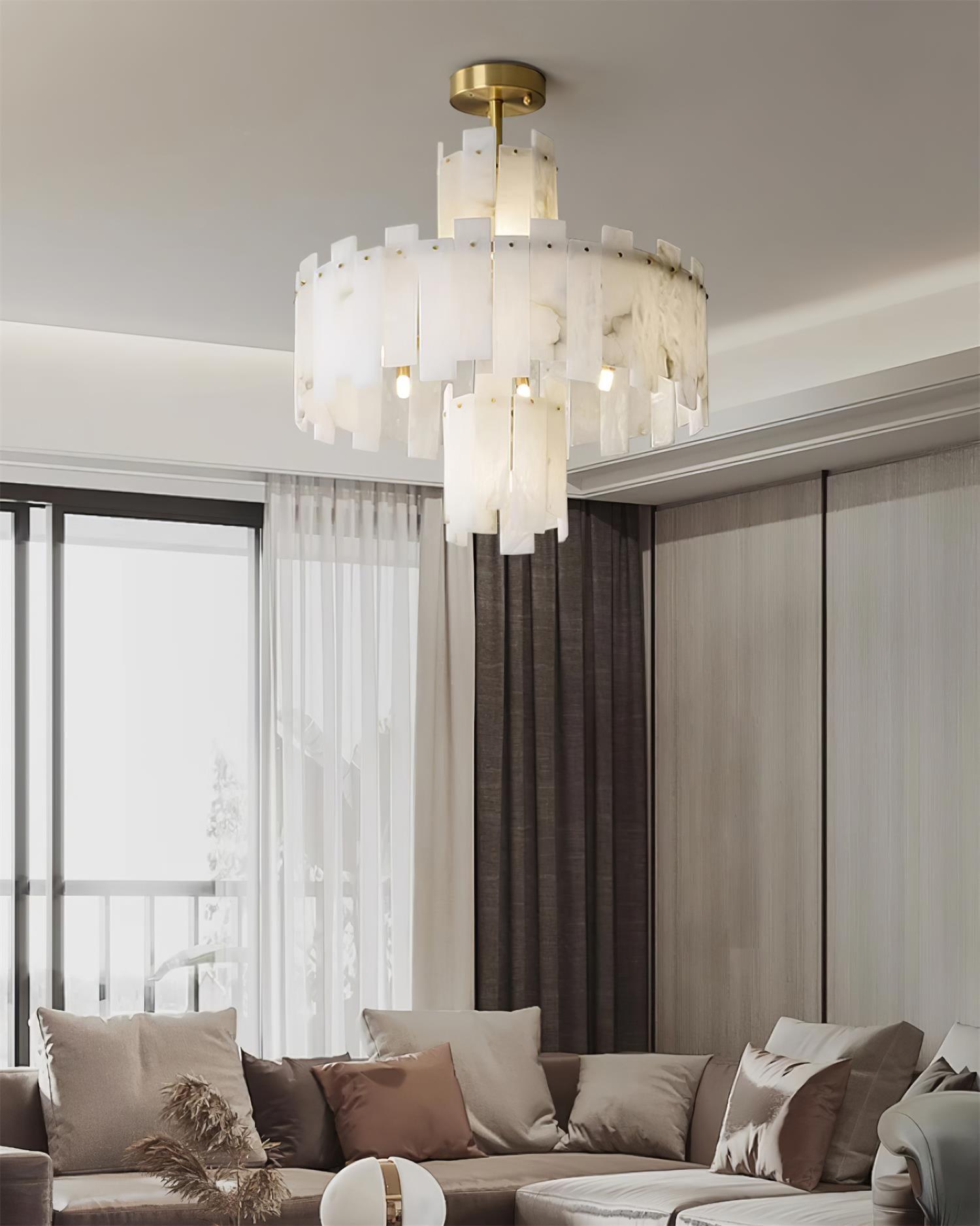 Regina Alabaster Chandelier - YhLamps