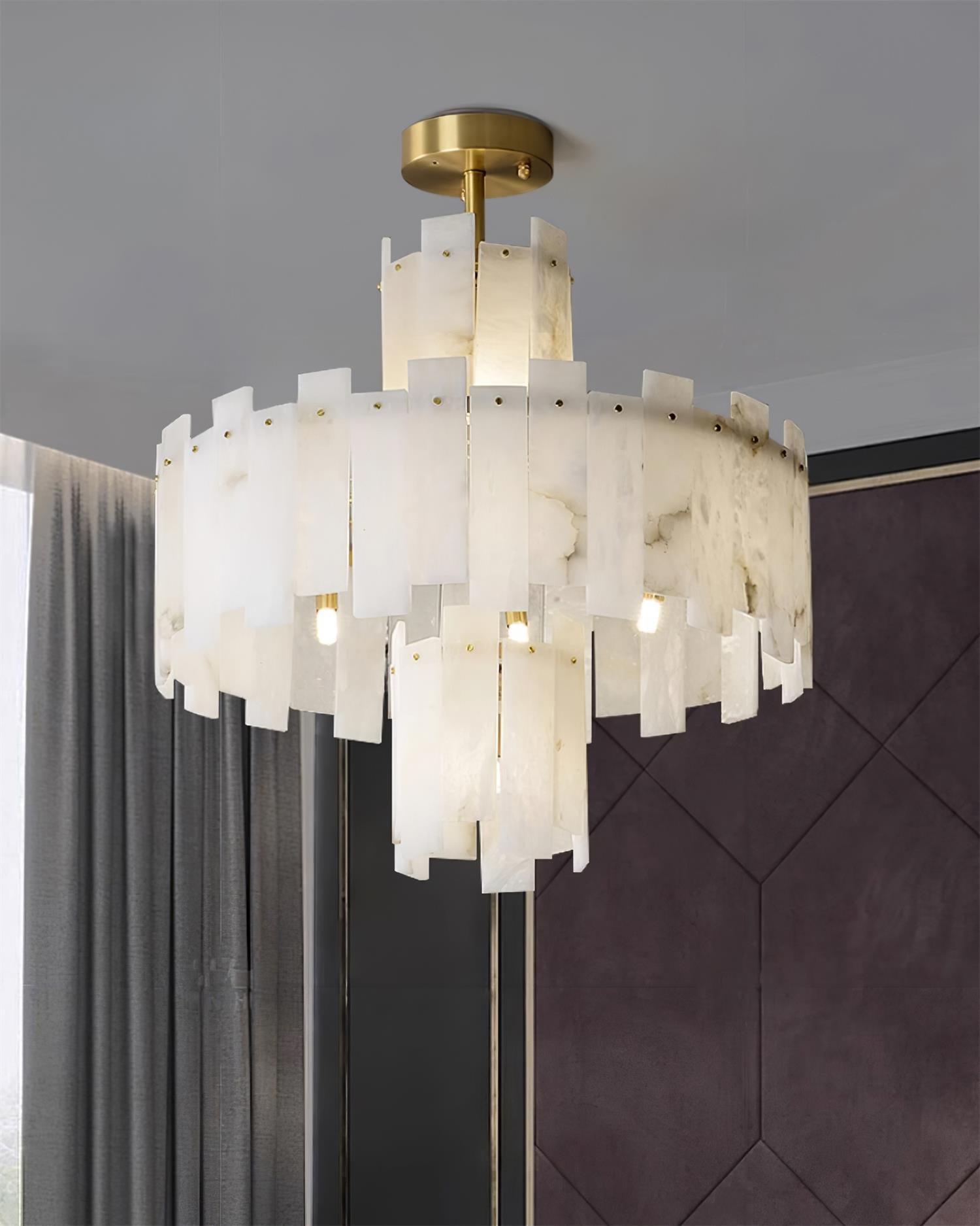 Regina Alabaster Chandelier - YhLamps