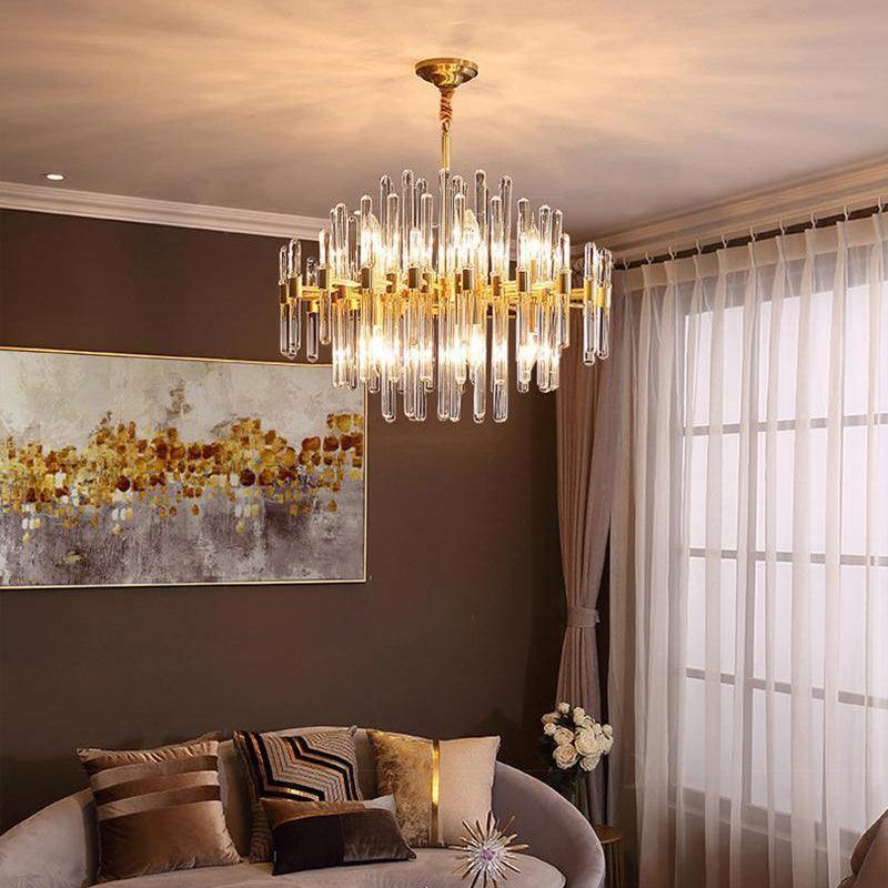 Vintage Antique Brass Chandelier - YhLamps