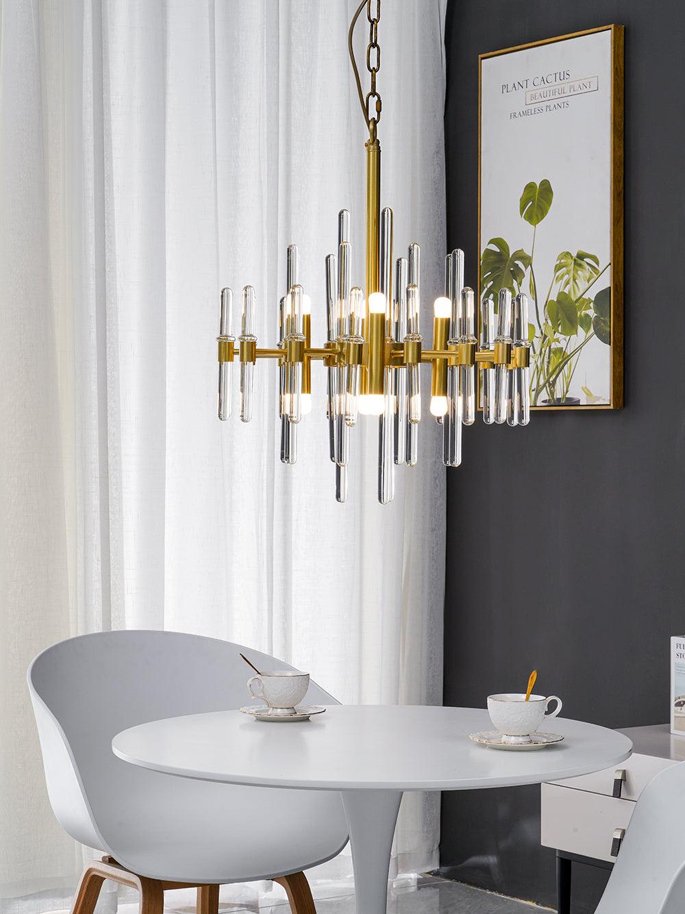 Vintage Antique Brass Chandelier - YhLamps