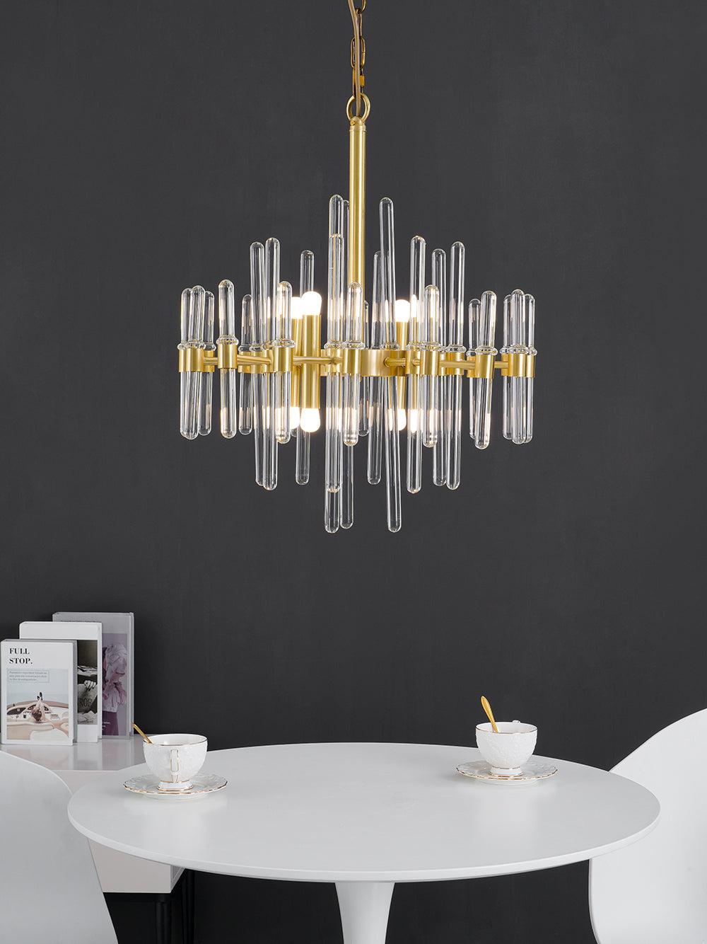 Vintage Antique Brass Chandelier - YhLamps