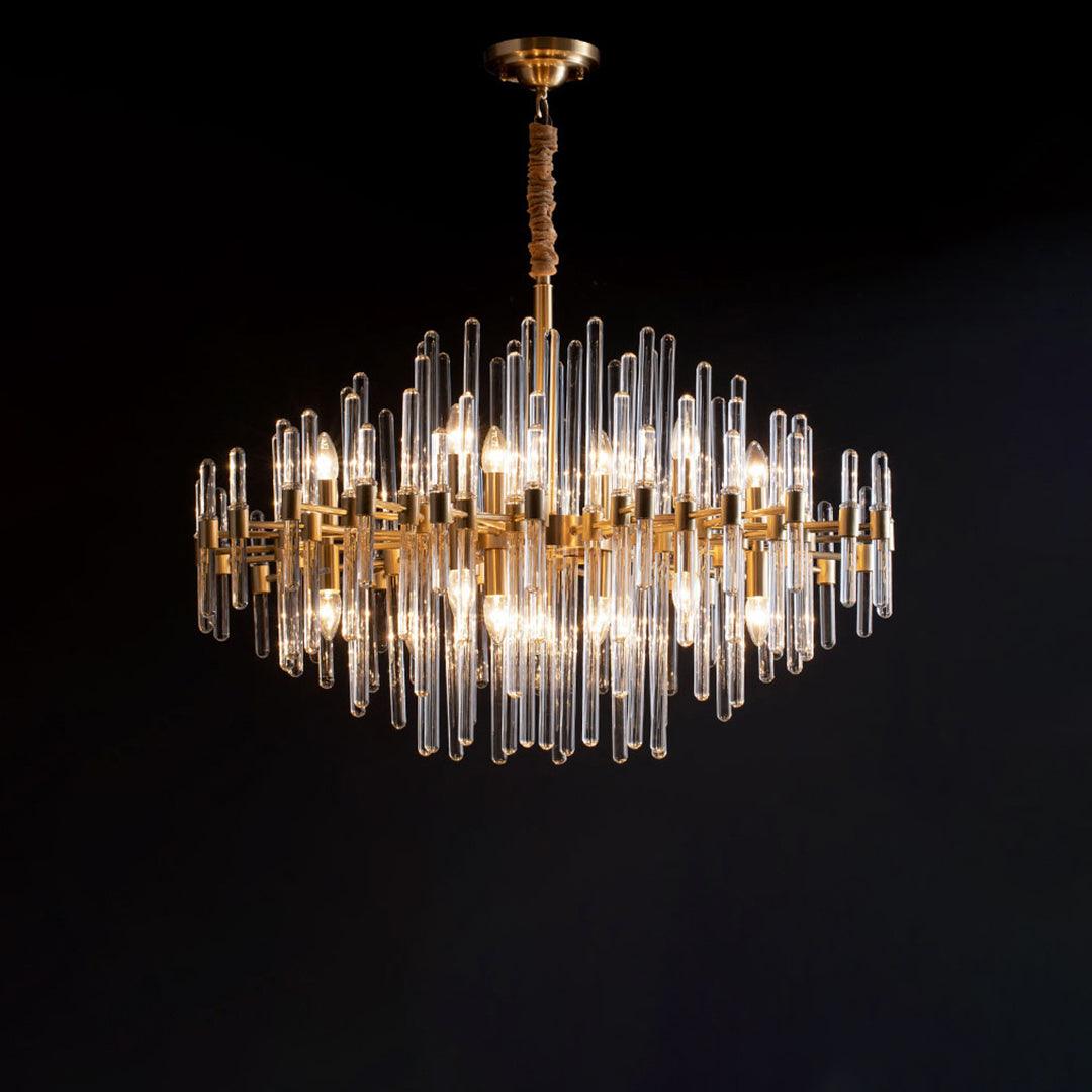 Vintage Antique Brass Chandelier - YhLamps