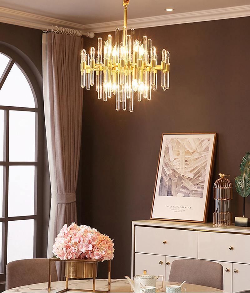 Vintage Antique Brass Chandelier - YhLamps