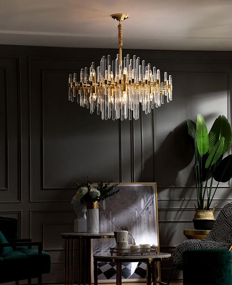 Vintage Antique Brass Chandelier - YhLamps