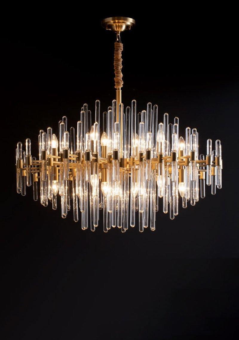 Vintage Antique Brass Chandelier - YhLamps