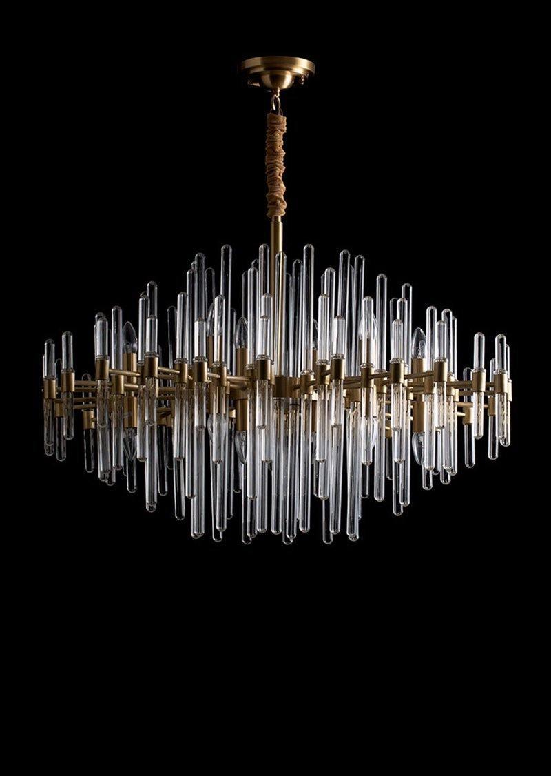 Vintage Antique Brass Chandelier - YhLamps